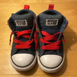 Converse midtop sneakers, boys size 10